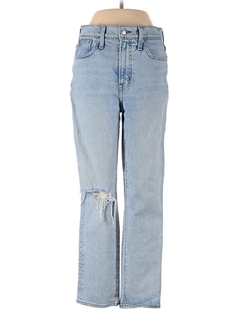 Madewell Jeans Perfect Vintage Crop Light Wash Slightly Distressed Women Size 25
